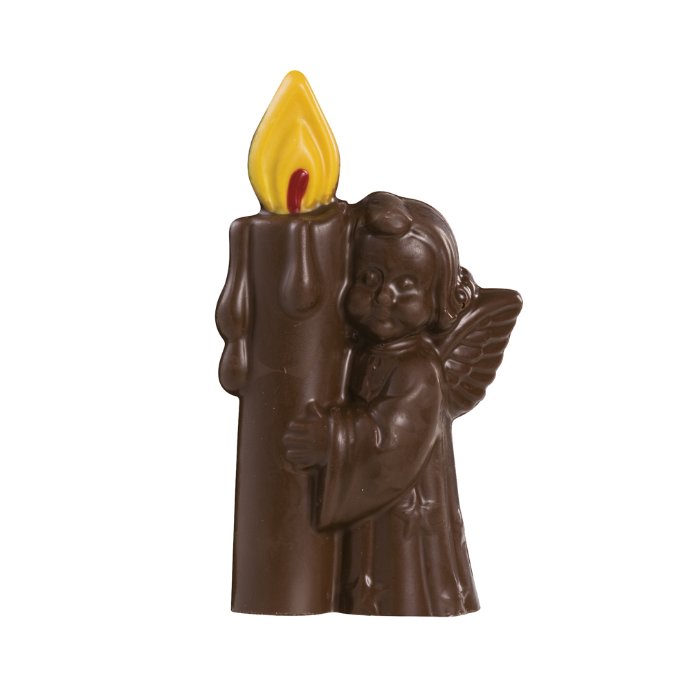 Angel mold with candle