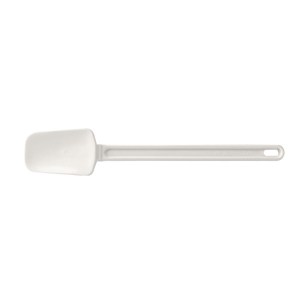 Rigid spatula with hollow spoon