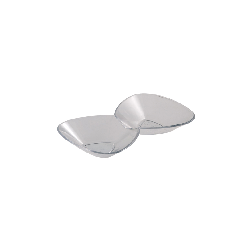 Finger food saucer Double