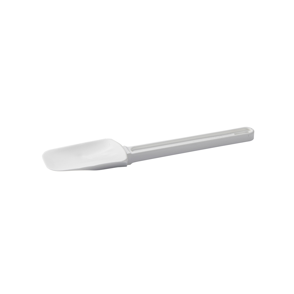 Rigid spatula with hollow spoon