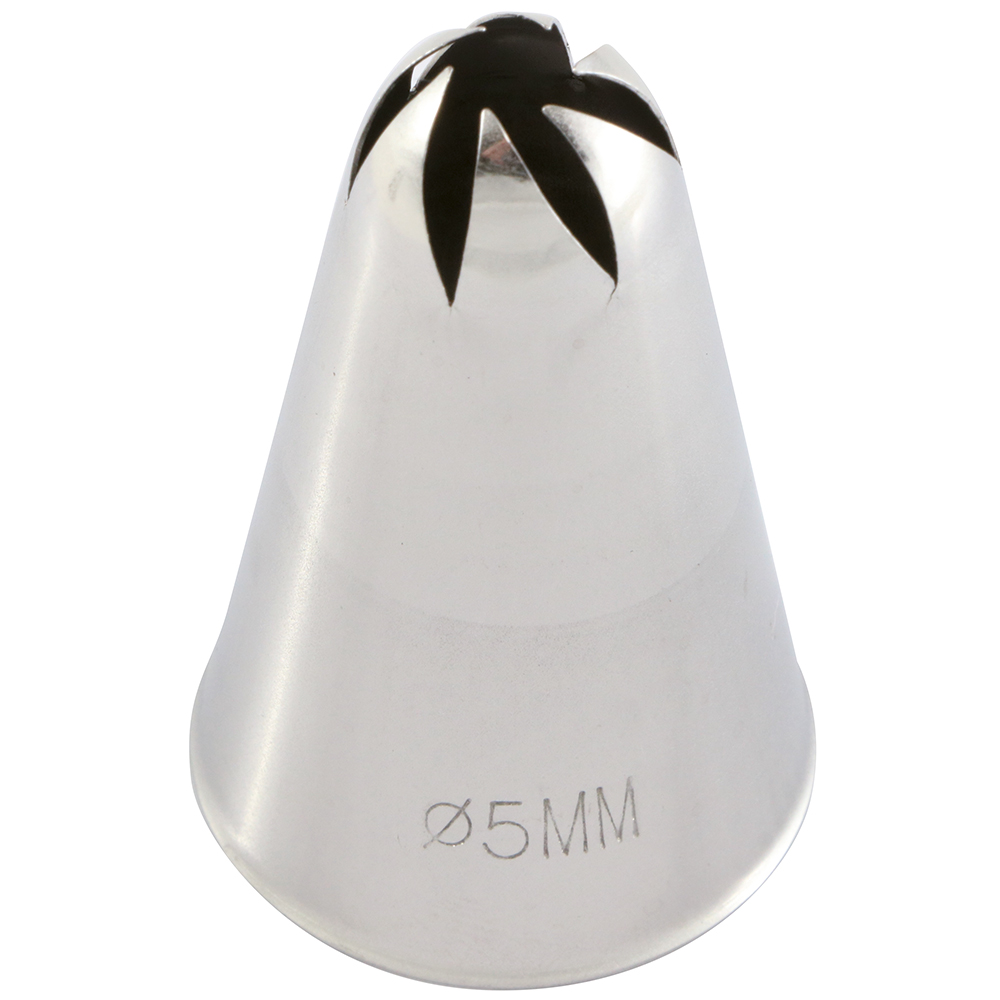 Nozzle for pastry bag - Flower with 6 rounded tips